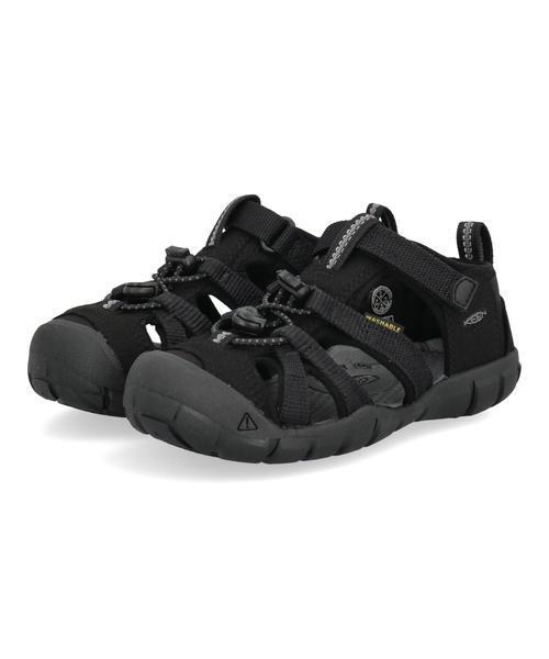 KEEN �L�[�� CHILDREN SEACAMP 2 CNX�y�������p�z�L�b�Y�X�|�[�c�T���_�� �q���C �A�E�g�h�A�V���[�Y(�V�[�L�����v2CNX) 1027412 �u���b�N/�O���[ �{�[�C�Y