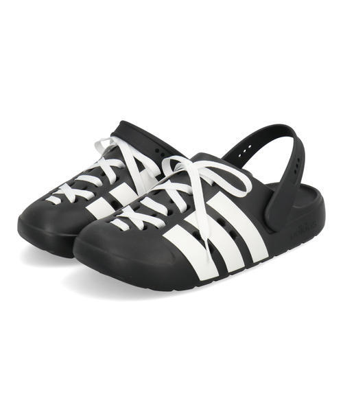 adidas �A�f�B�_�X ADILETTE CLOG LACE U�y���y�ʁz�����Y ���f�B�[�X�T���_�� �T�{(�A�f�B���b�^�N���b�O���[�XU) JR4025 �R�A�u���b�N/�t�b�g�E�F�A�z���C�g