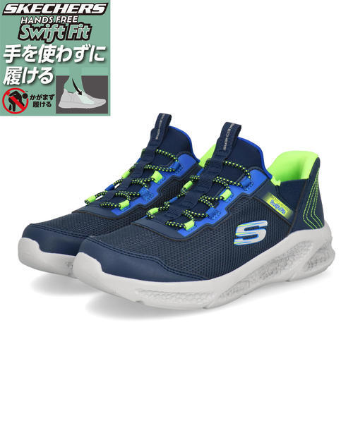 SKECHERS �X�P�b�`���[�Y SWIFT FIT �X�E�B�t�g�t�B�b�g CRATER-LIGHTS-DECLAN�y�y�ʁz�L�b�Y�X�j�[�J�[(�N���[�^�[���C�g) 415059L NVBL �l�C�r�[/�u���[ �{�[