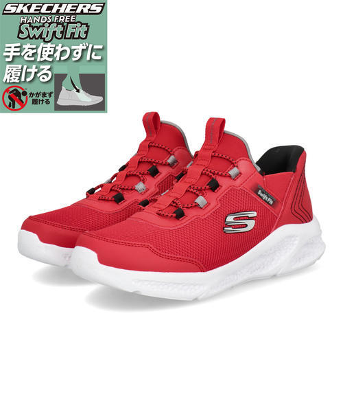 SKECHERS �X�P�b�`���[�Y SWIFT FIT �X�E�B�t�g�t�B�b�g CRATER-LIGHTS-DECLAN�y�y�ʁz�L�b�Y�X�j�[�J�[(�N���[�^�[���C�g) 415059L RDBK ���b�h/�u���b�N �{�[