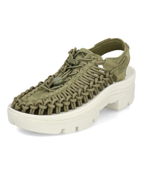 KEEN UNEEK PLT レディース　スポーツサンダル 厚底　カーキ キーン｜KEEN レディース 通販 KEEN キーン UNEEK PLT レディース