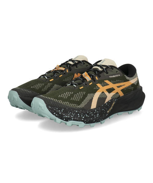 ASICS �A�V�b�N�X TRABUCO 14�y�y�ʁz�����Y�X�j�[�J�[ �g���C�������j���O�V���[�Y(�g���u�[�R14) 1011C166 200 �r���e�[�W�J�[�L/�u���b�N ���[�J�b�g