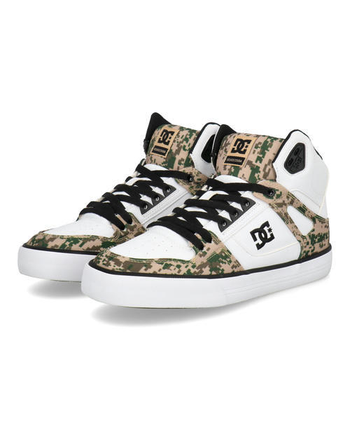 DC SHOES �f�B�[�V�[�V���[�Y PURE HIGH-TOP SE SN �����Y�X�j�[�J�[ �n�C�J�b�g(�s���A�n�C�g�b�vSESN) DM264303 WCO �z���C�g/�J�� �n�C/�~�b�h�J�b�g