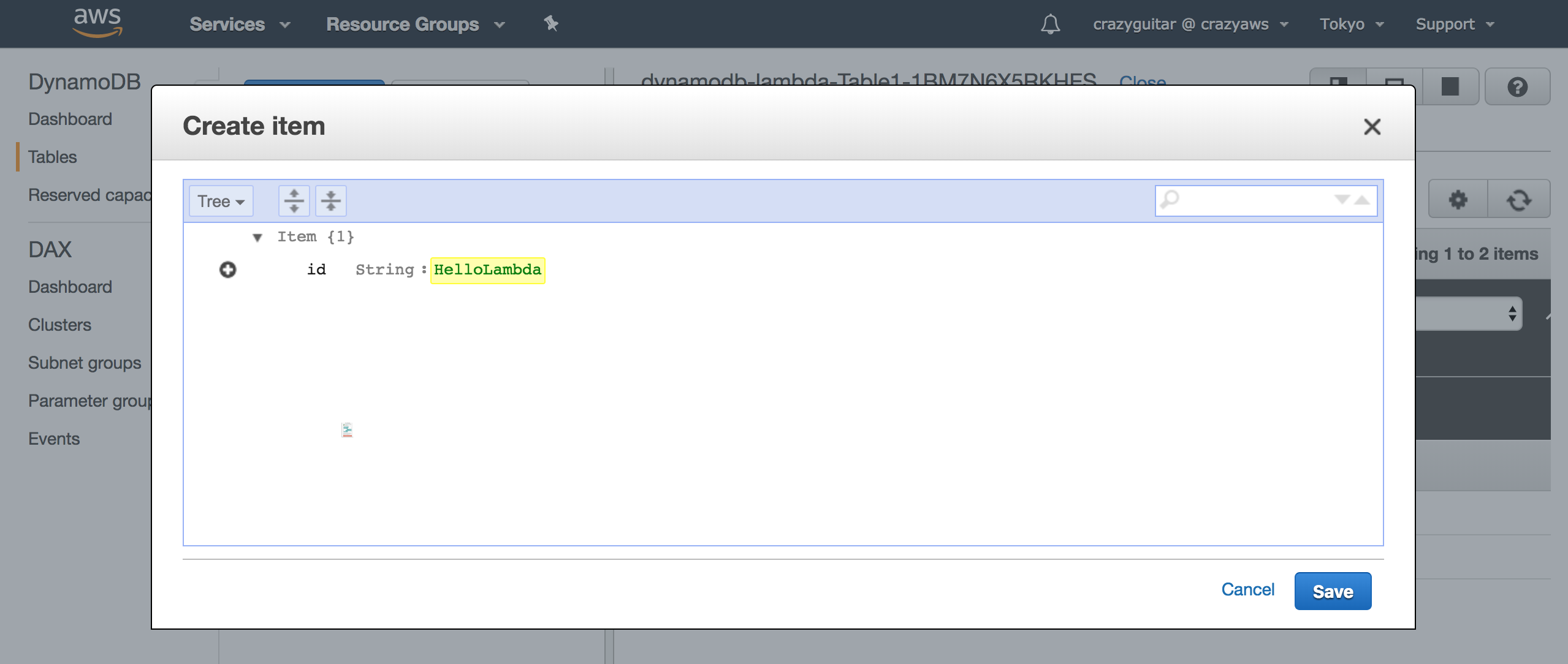 dynamodb-item-create