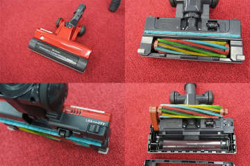 上位モデルのEC-SX310には4種類のファイバーブラシを採用する自走パワーヘッドを搭載している。ワンタッチでブラシを取り外して掃除できるのも上位モデルだけの特徴となっている