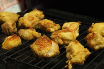 元祖でもある揚げない唐揚げもしっかりできた。