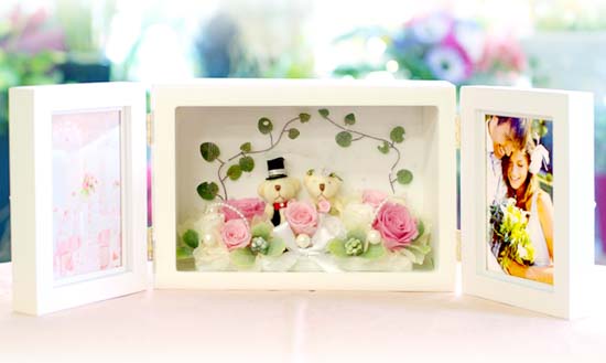 フォトフレーム　IPFA プリザーブドフラワー　両開き　写真立て フォトフレーム両開き プリザーブドフラワー | プリザーブドフラワー