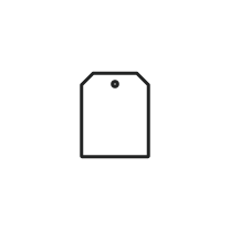 オリジナルオーダー タグ 四角形（ダイカット型） S114