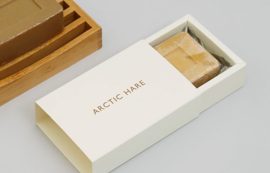 スライドして開閉するギフトに適したパッケージ