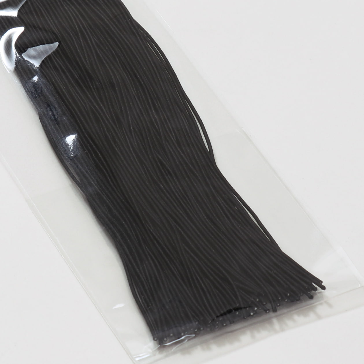 ゴム紐（太）ブラック 約30cm 100本入