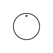 定番の形・サイズのタグ直径68mm