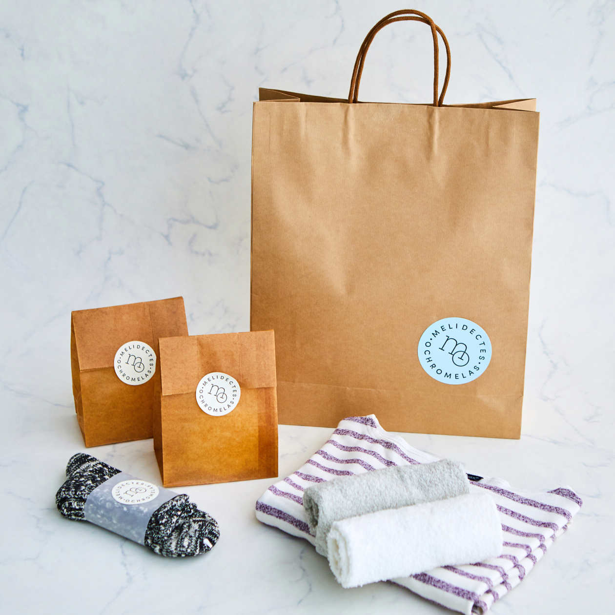 ショッピングバッグ用ロゴシール