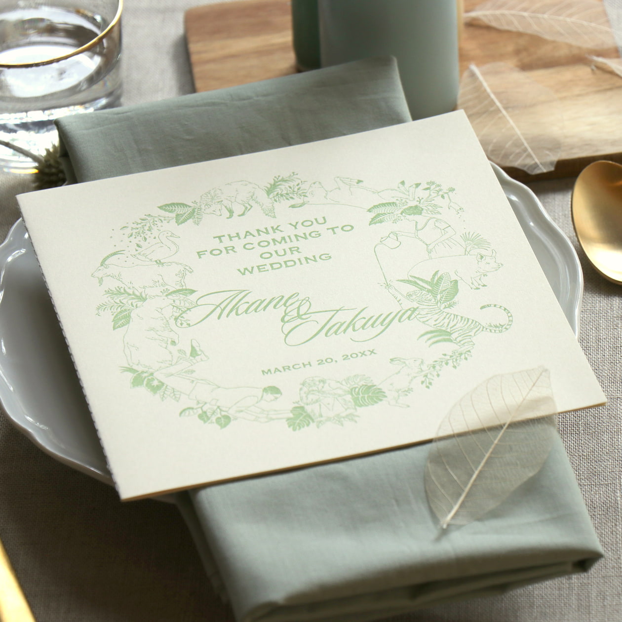 ウエディングパーティーの席次表