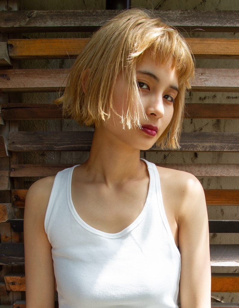 夏かわいいハイトーンおしゃれボブ Sr 68 ヘアカタログ 髪型 ヘアスタイル Afloat アフロート 表参道 銀座 名古屋の美容室 美容院