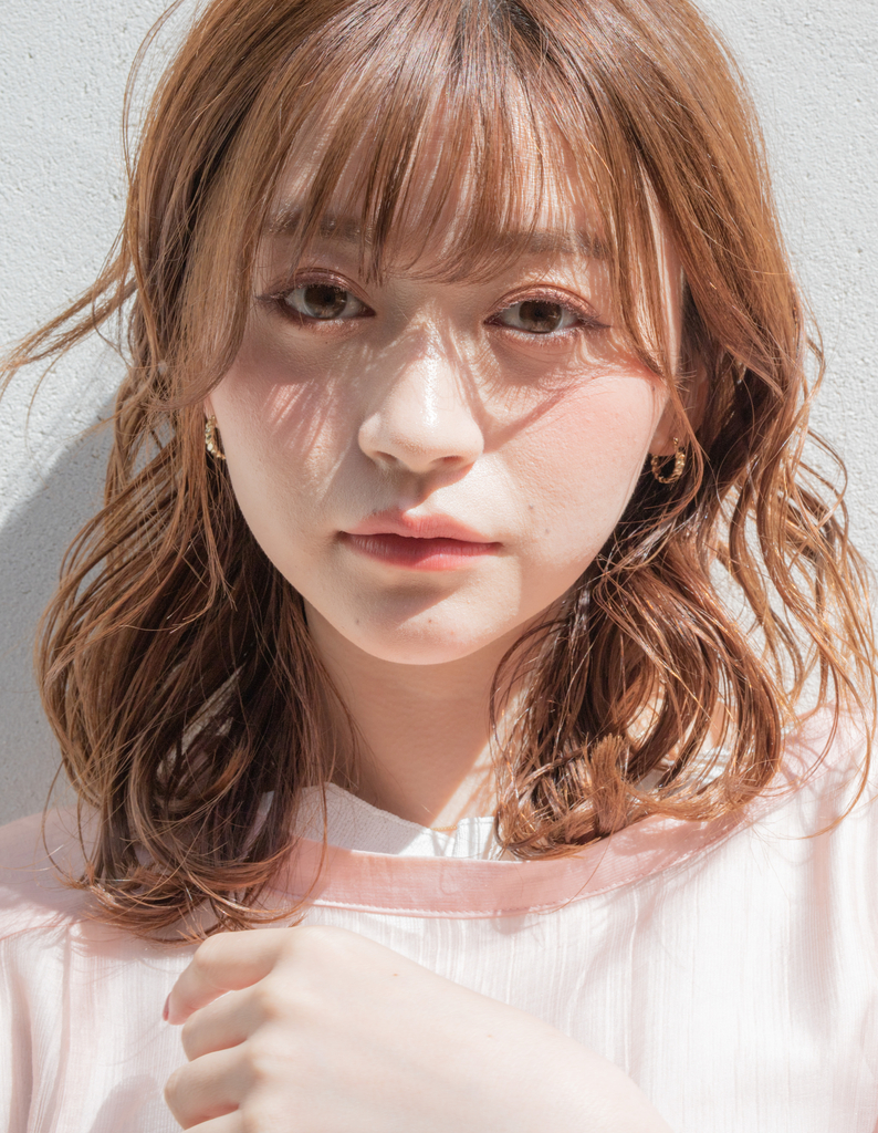 似合わせ小顔可愛いミディアムレイヤー Sr 113 ヘアカタログ 髪型 ヘアスタイル Afloat アフロート 表参道 銀座 名古屋の美容室 美容院