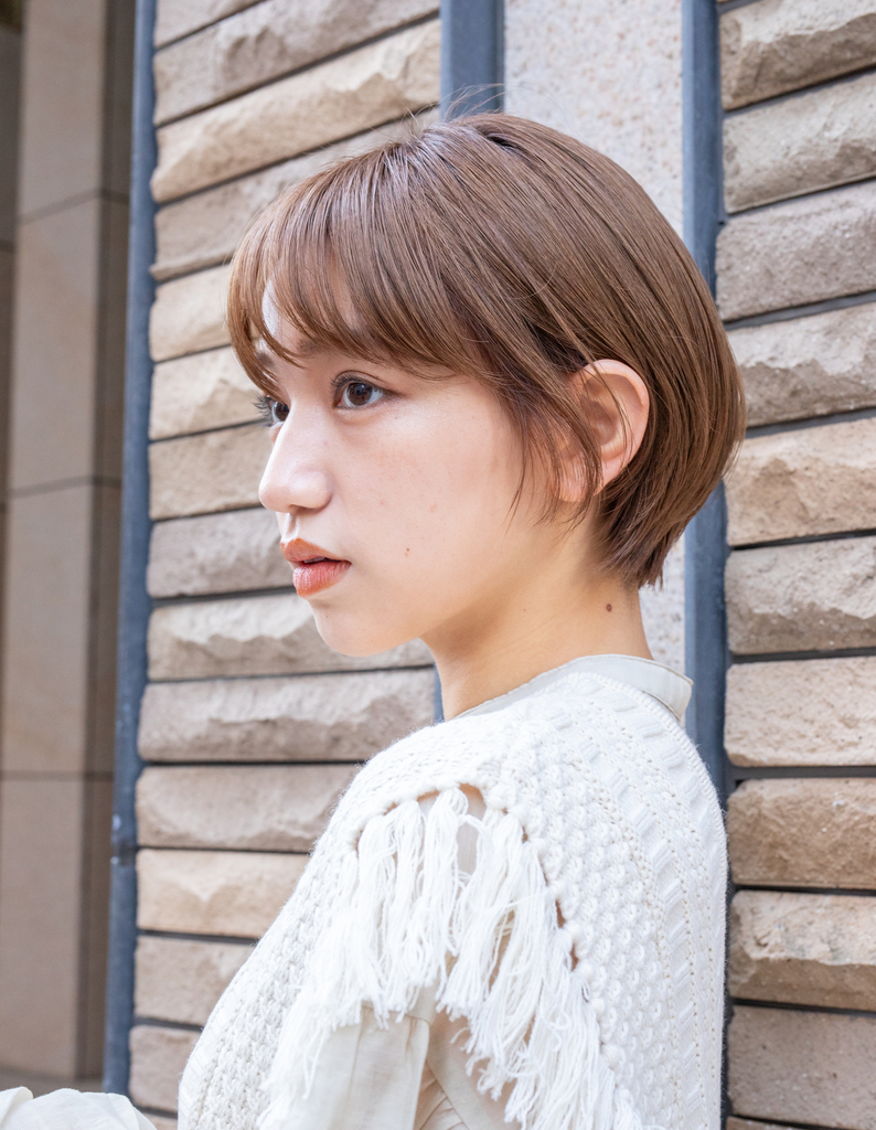 大人かわいい代30代40代小顔カットショートヘア Sr 122 ヘアカタログ 髪型 ヘア スタイル Afloat アフロート 表参道 銀座 名古屋の美容室 美容院