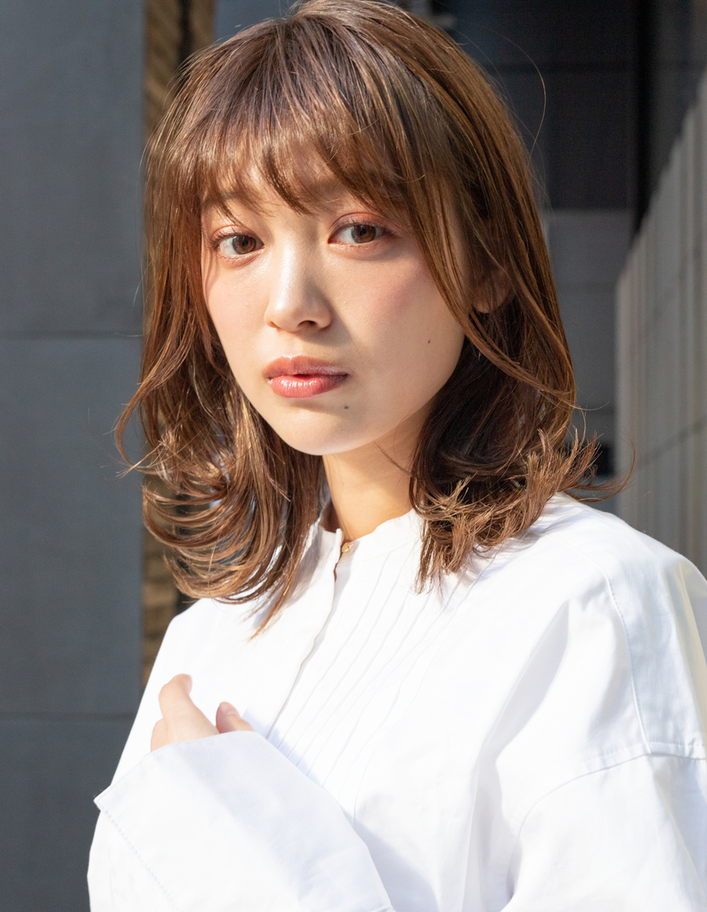 大人かわいい代30代40代小顔カットくびれミディ Sr 128 ヘアカタログ 髪型 ヘアスタイル Afloat アフロート 表参道 銀座 名古屋の美容室 美容院