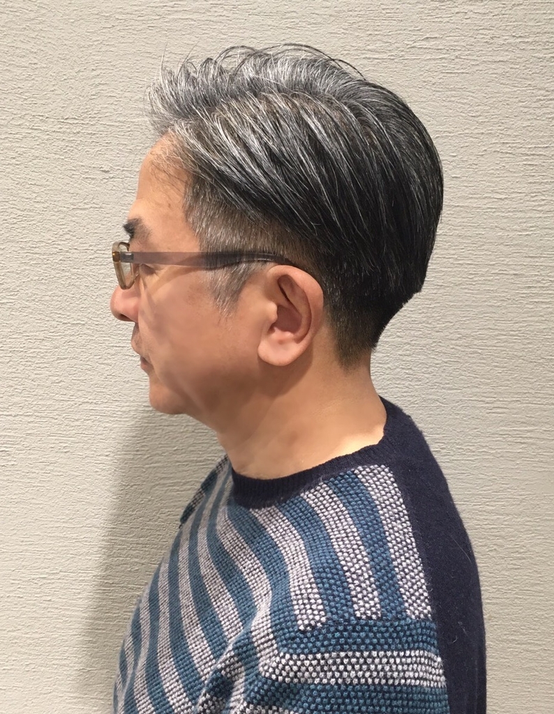 白髪をカッコよく見せる50代の大人な刈り上げ Ko 35 ヘアカタログ 髪型 ヘアスタイル Afloat アフロート 表参道 銀座 名古屋の美容室 美容院