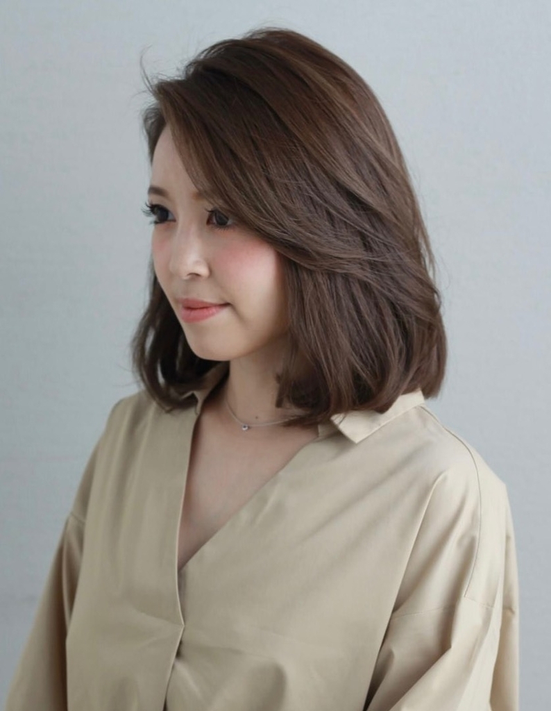 上品 若々しい 40代50代 大人女性のひし形ボブ Ko 90 ヘアカタログ 髪型 ヘアスタイル Afloat アフロート 表参道 銀座 名古屋の美容室 美容院