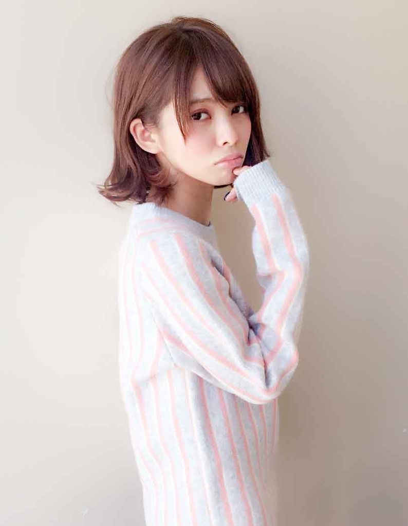 外ハネで可愛いボブパーマ EN,145