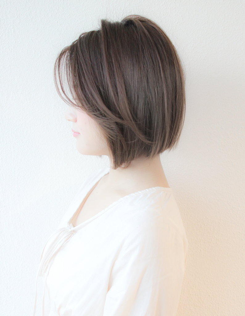 前髪おろし流しボブ Sh 09 ヘアカタログ 髪型 ヘアスタイル Afloat アフロート 表参道 銀座 名古屋の美容室 美容院
