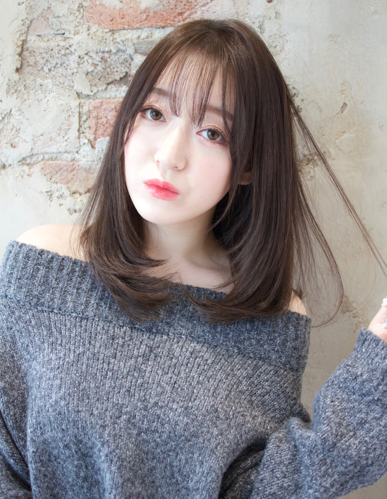 シースルーバングのあざとレイヤースタイル Tk １５８ ヘアカタログ 髪型 ヘアスタイル Afloat アフロート 表参道 銀座 名古屋の美容室 美容院