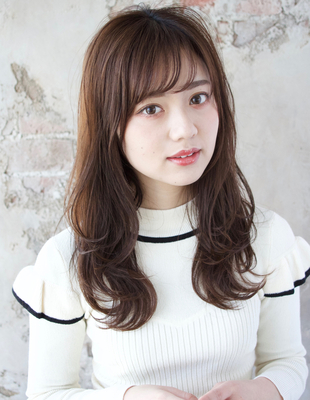 セミロング ロング ヘアスタイル一覧 ヘアカタログ 髪型 ヘアスタイル Afloat アフロート 表参道 銀座 名古屋の美容室 美容院