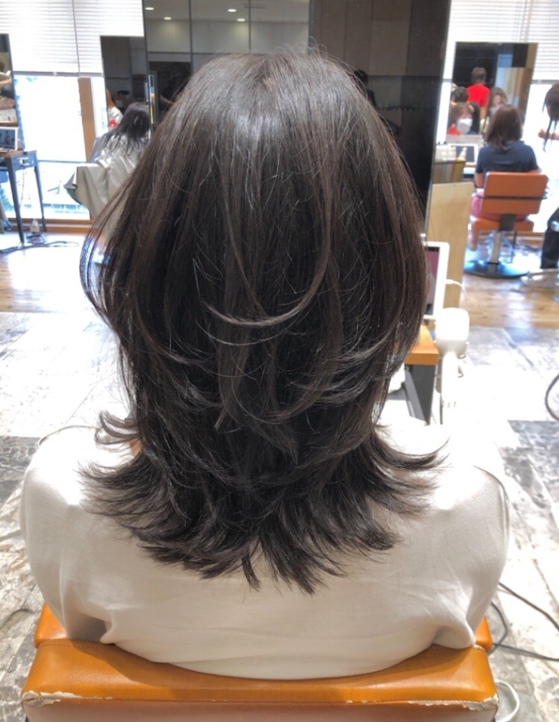 絶壁さん 骨格補正 後ろ姿も美人ウルフレイヤー Tk ５６９ ヘアカタログ 髪型 ヘアスタイル Afloat アフロート 表参道 銀座 名古屋の美容室 美容院