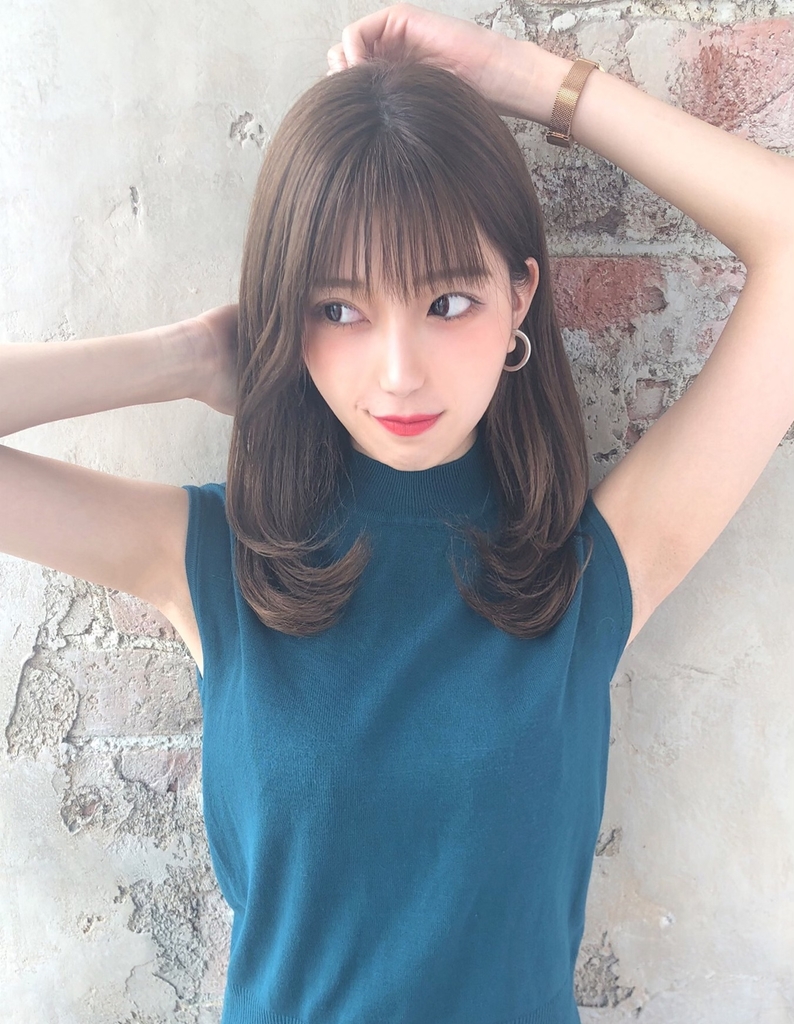 モテ髪 ワンカール シースルーバング Nt 8 ヘアカタログ 髪型 ヘアスタイル Afloat アフロート 表参道 銀座 名古屋の美容室 美容院