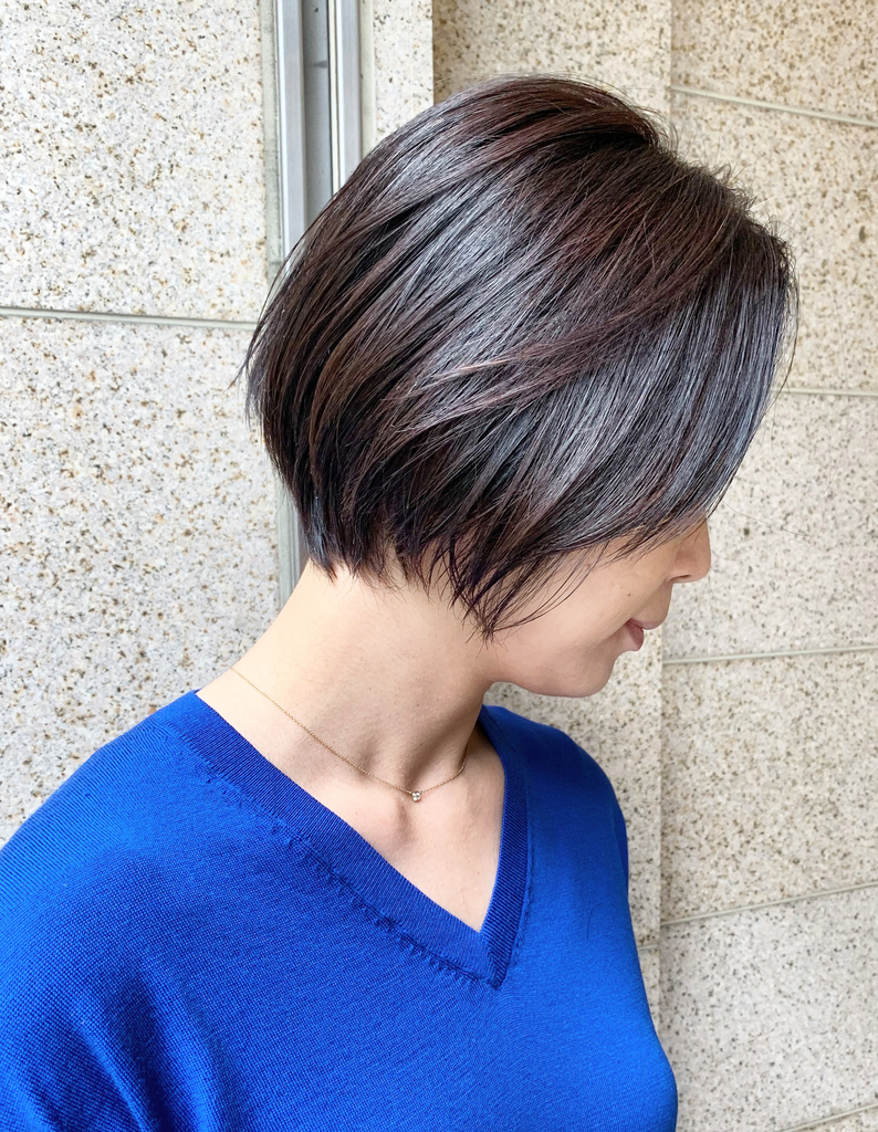 巻かずにキマる くびれショート Om 114 ヘアカタログ 髪型 ヘアスタイル Afloat アフロート 表参道 銀座 名古屋の美容室 美容院