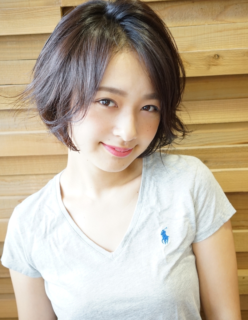 前髪長めショート Ki 55 ヘアカタログ 髪型 ヘアスタイル Afloat アフロート 表参道 銀座 名古屋の美容室 美容院