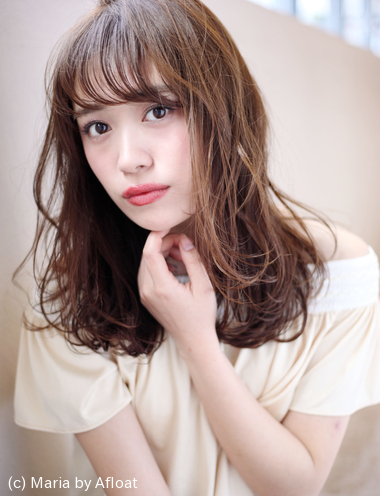 重山祐亮 低温デジタルパーマ大人ひし形シルエットロング ヘア