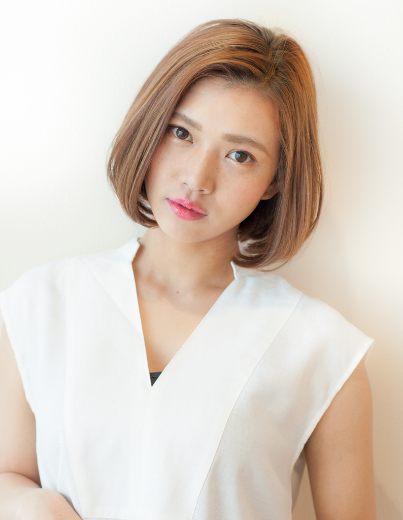 スタイリッシュなワンカールボブ Ny 18 ヘアカタログ 髪型 ヘアスタイル Afloat アフロート 表参道 銀座 名古屋の美容室 美容院