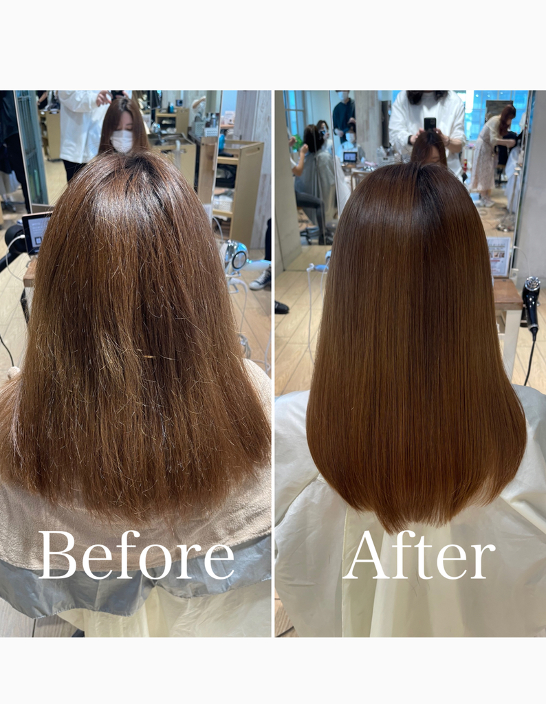 縮毛矯正 お客様before After トリートメント 髪質改善 ヘアカタログ 髪型 ヘアスタイル Afloat アフロート 表参道 銀座 名古屋の美容室 美容院