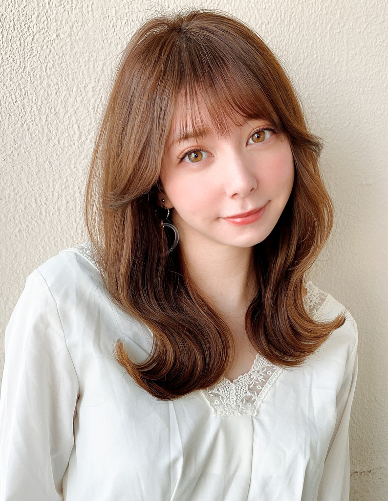 代韓国ヘアヨシンモリ顔まわりエギョモリ後れ毛表参道ロング Mm 22 ヘアカタログ 髪型 ヘアスタイル Afloat アフロート 表参道 銀座 名古屋の美容室 美容院