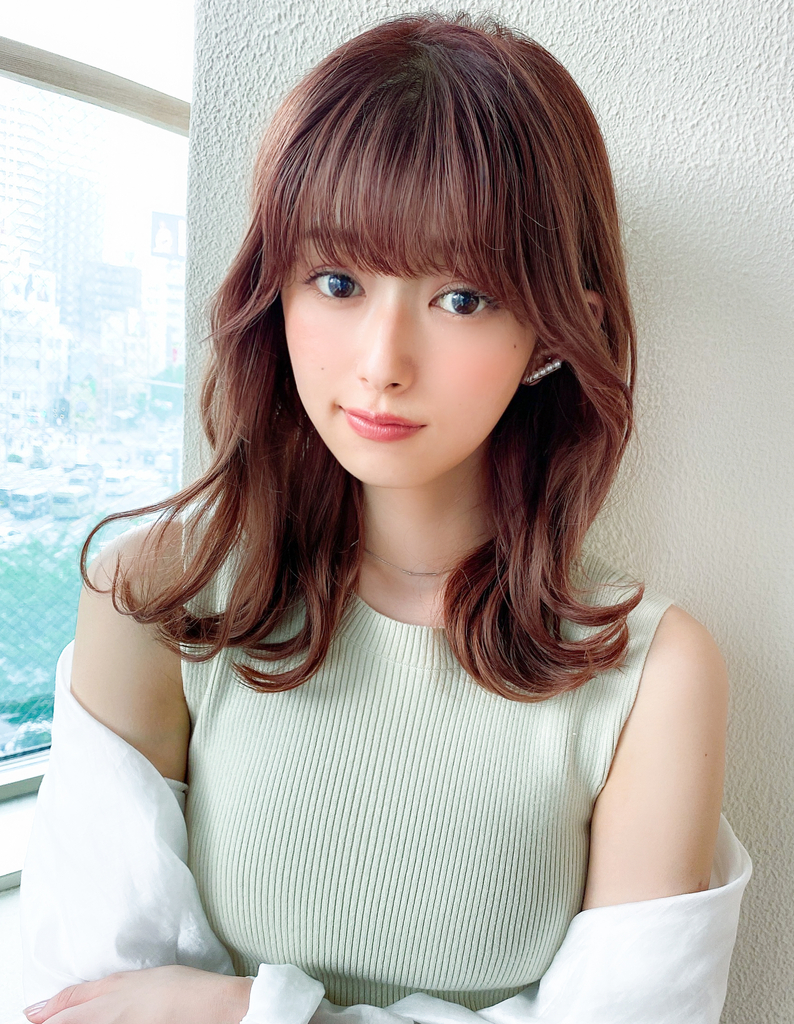 くびれミディアム愛されヘア He 4 ヘアカタログ 髪型 ヘアスタイル Afloat アフロート 表参道 銀座 名古屋の美容室 美容院