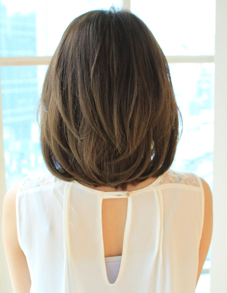 美ひし形シルエットミディアム Sy 5 ヘアカタログ 髪型 ヘアスタイル Afloat アフロート 表参道 銀座 名古屋の美容室 美容院