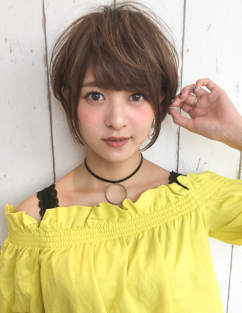 耳かけひし形エアリーショート Yk 291 ヘアカタログ 髪型 ヘアスタイル Afloat アフロート 表参道 銀座 名古屋の美容室 美容院