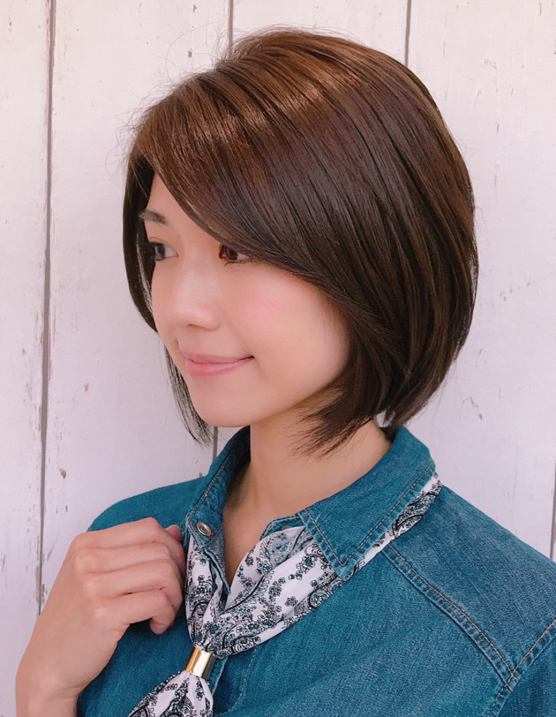 髪型 ボブ 少し長め
