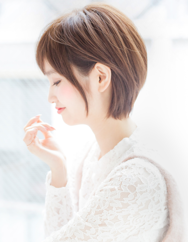 大人かわいい頭の形が良く見えるショートボブ Yk 304 ヘアカタログ 髪型 ヘアスタイル Afloat アフロート 表参道 銀座 名古屋の美容室 美容院