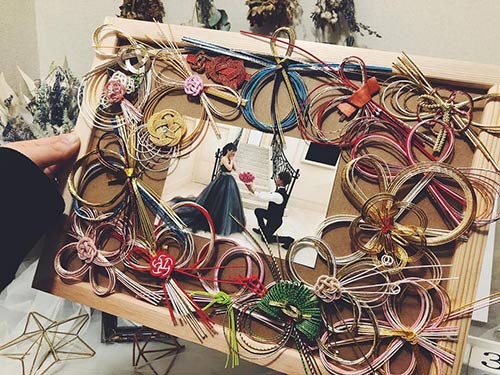ご祝儀袋をリメイクして思い出の品に 話題の 水引アート って