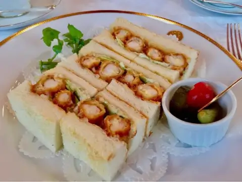 新橋_カフェ_資生堂パーラー_サンドウィッチ