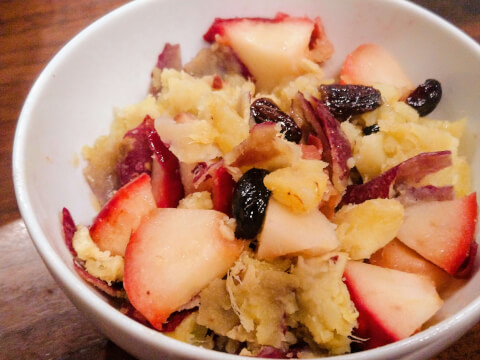 焼きリンゴ_さつまいもサラダ