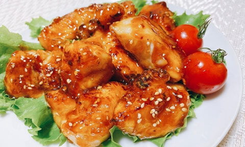 揚げない甘辛チキン　お弁当おかず