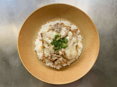 チーズ豚丼_レシピ