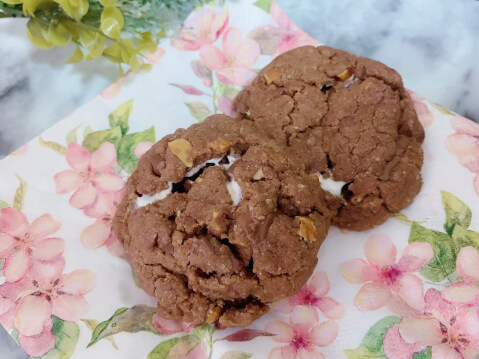 バレンタイン 手作り マショマロチョコクッキー