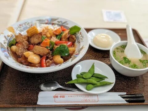 中一素食店_酢豚風丼_国立駅ランチ
