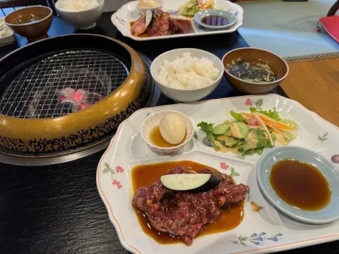 新香園_ハラミ焼肉定食_後楽園ランチ