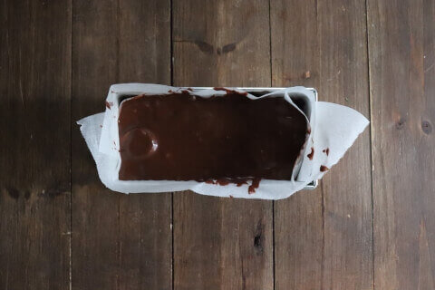 焼く前 チョコバナナガトーインビジブル