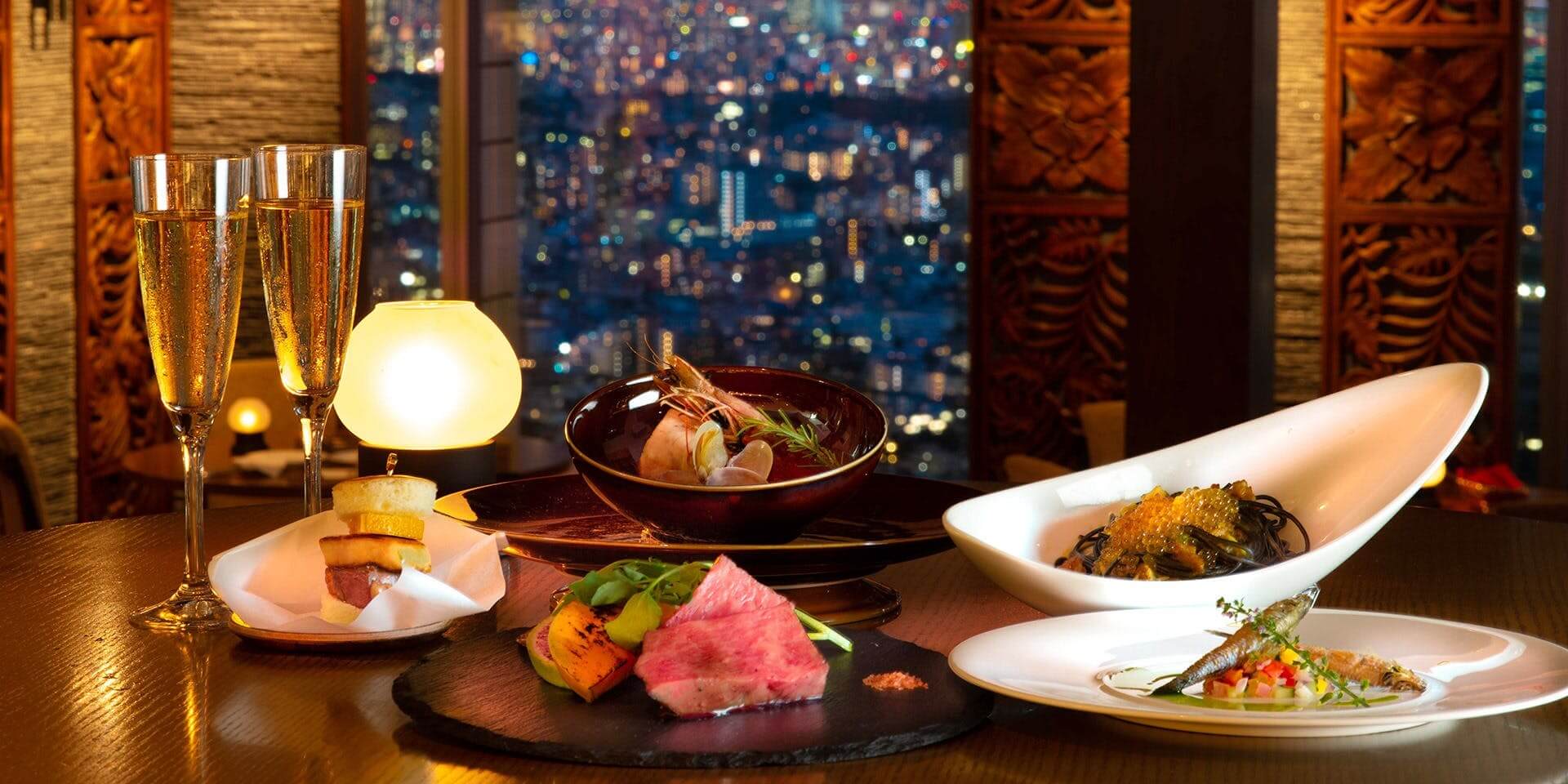 ジンジャーズビーチ_サンシャイン_池袋_ディナー_夜景 デート